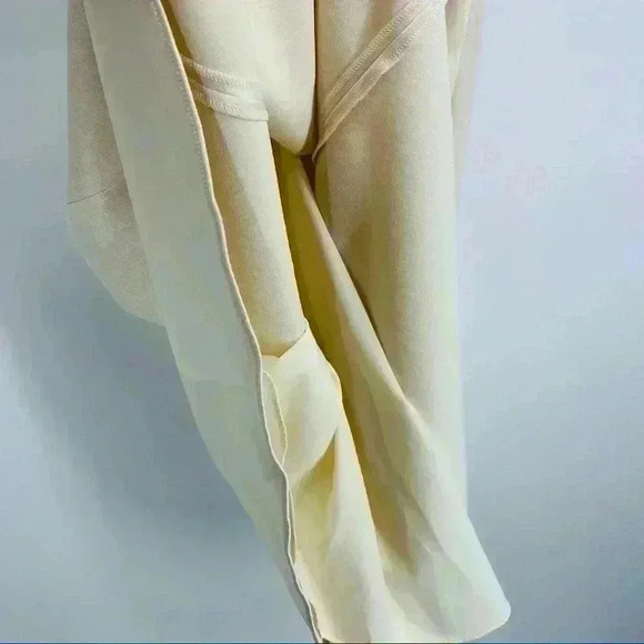 Halston Heritage Evening Collection Halter Satin Cream Dress Size‎ 0 - Picture 10 of 15